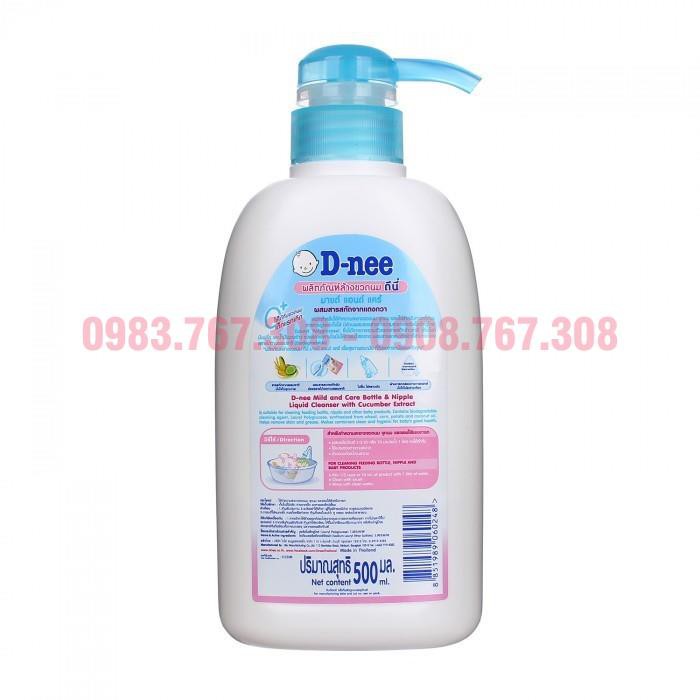 Nước Rửa Bình Sữa Và Núm Ti (Ty) Dnee 500ml (Chuẩn Hàng Thailand) - 8851989060248