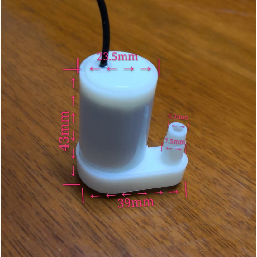 Phụ kiện thác nước: Máy bơm chìm mini sử dụng pin