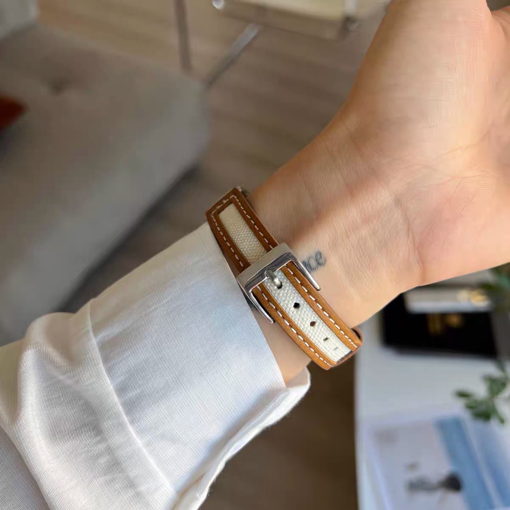 Dây Đeo Thay Thế Chất Liệu Da Phong Cách Vintage Cho Xiaomi Mi Band 6 5 4 3 Mi Band 5