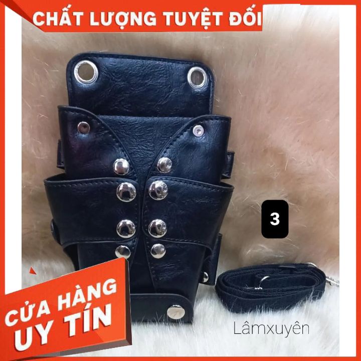 Bao Đựng Kéo Cắt Tóc  _ Túi Đựng Dụng Cụ Làm Tóc  Tận Gốc  cao cấp có dây kéo cầm tay hàng chuẩn cực đẹp [ib chọn mẫu]