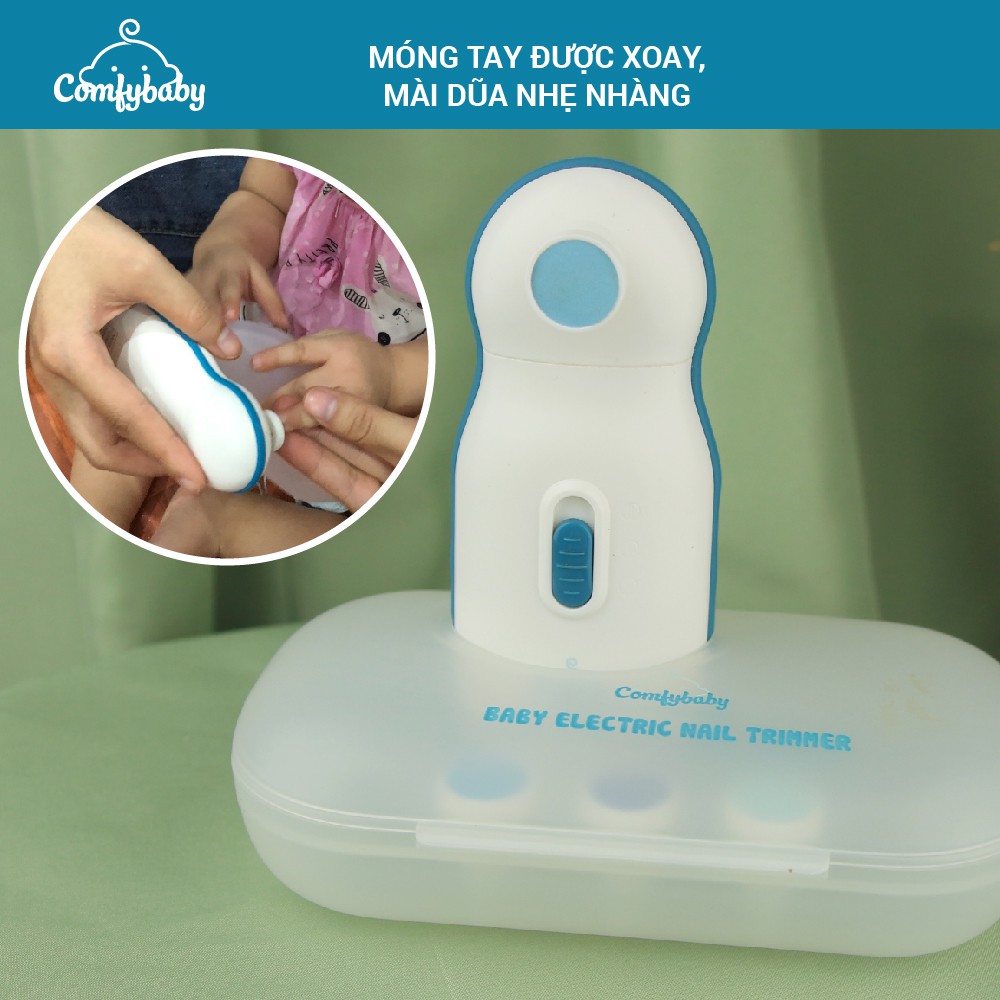 Máy dũa móng tay tự động cho trẻ Comfybaby ME4450, cắt móng tay an toàn cho bé, mài móng tay cho trẻ sơ sinh