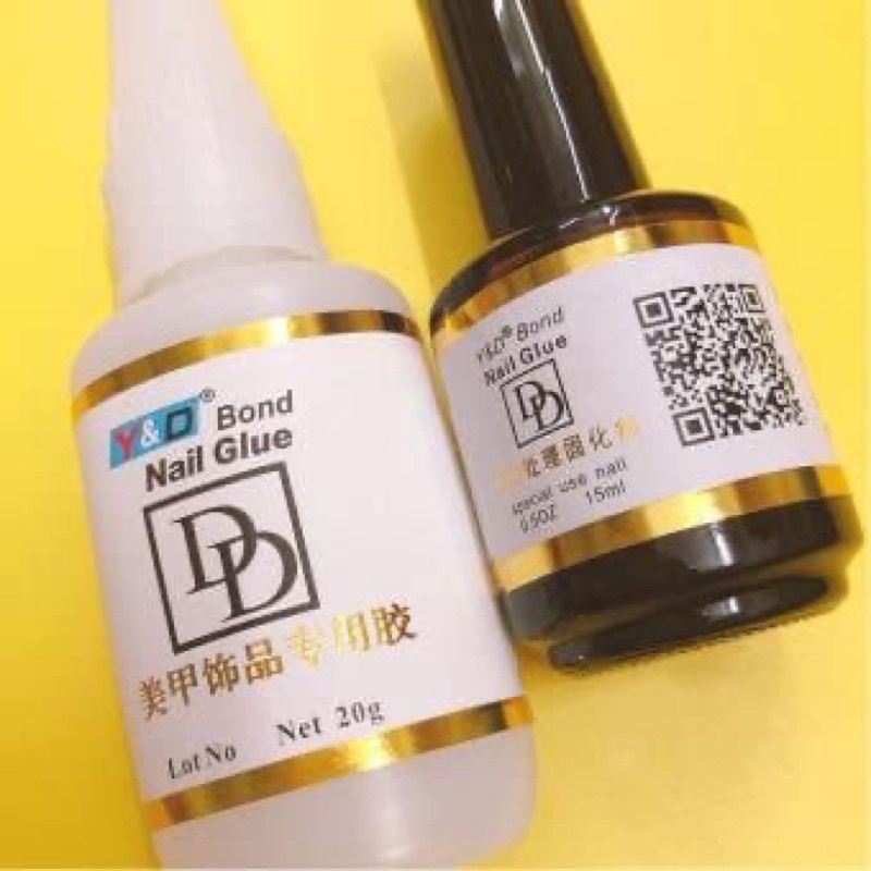 Set keo bê tông đen đính đá,charm siêu chắc Y&D Nail Glue