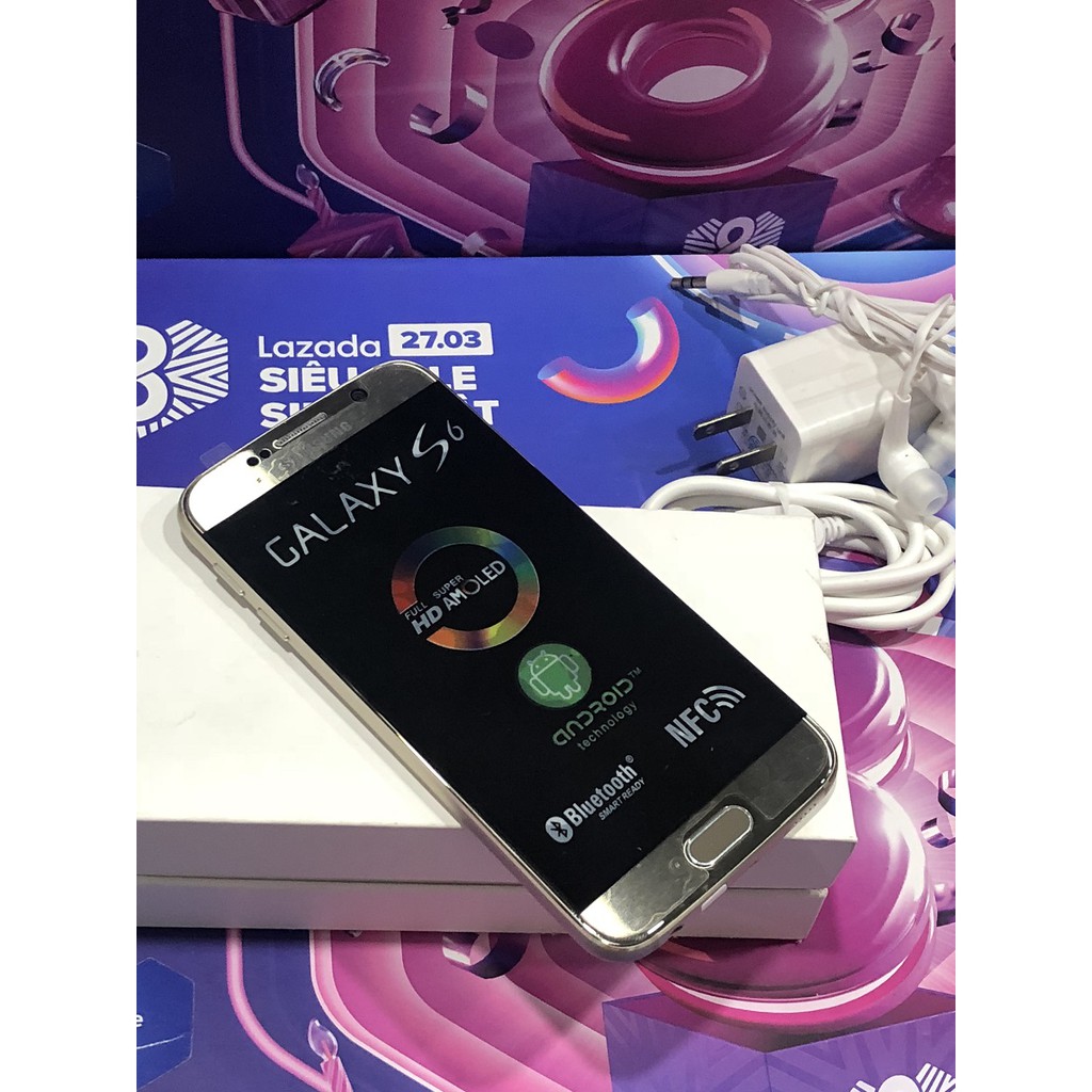 ĐIỆN THOẠI SAMSUNG GALAXY S6 chính hãng Mới Tinh Ram 3Gb/32Gb BẢO HÀNH 12 THÁNG
