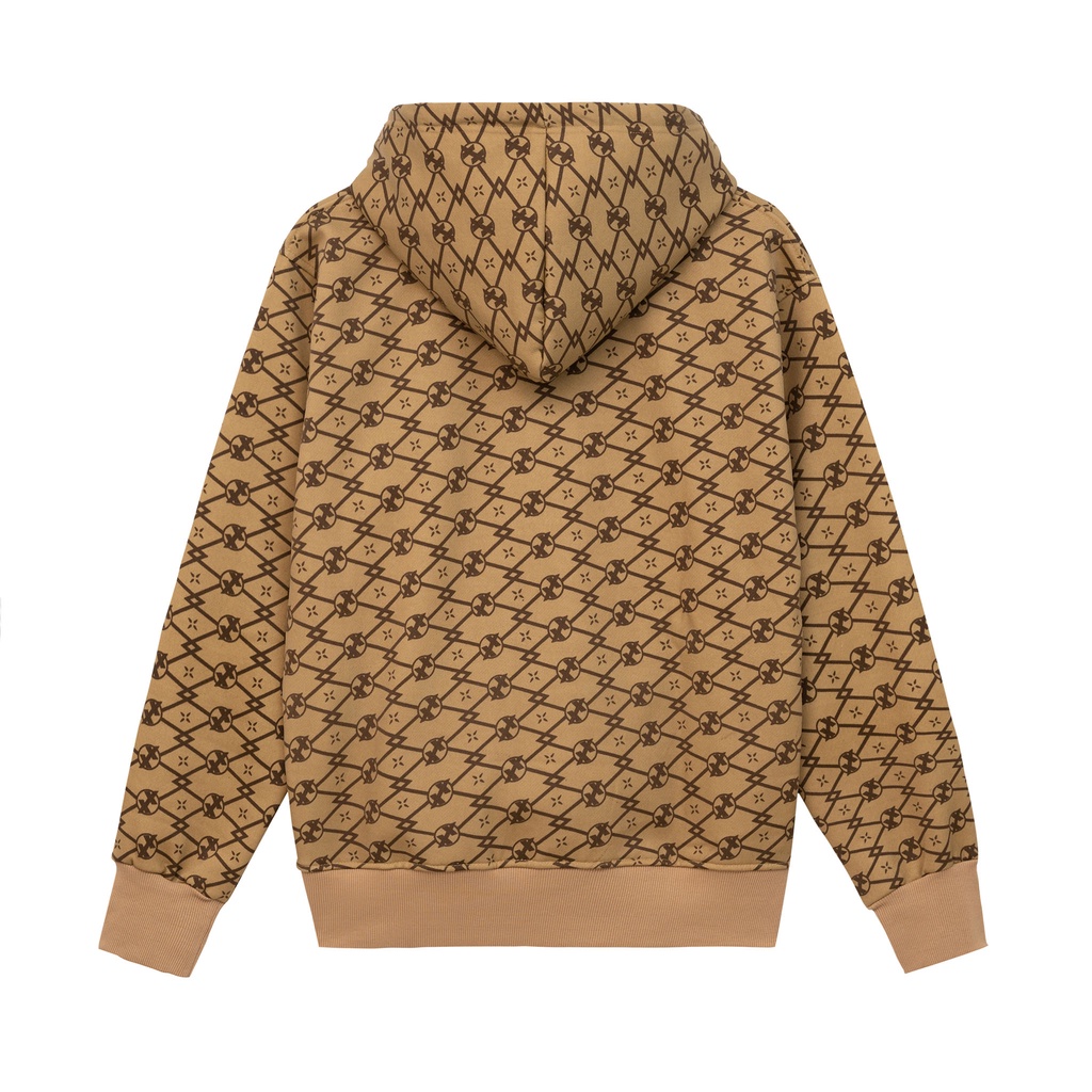 Áo Hoodie nỉ cao cấp thêu logo X2 Monogram XXME - BEIGE