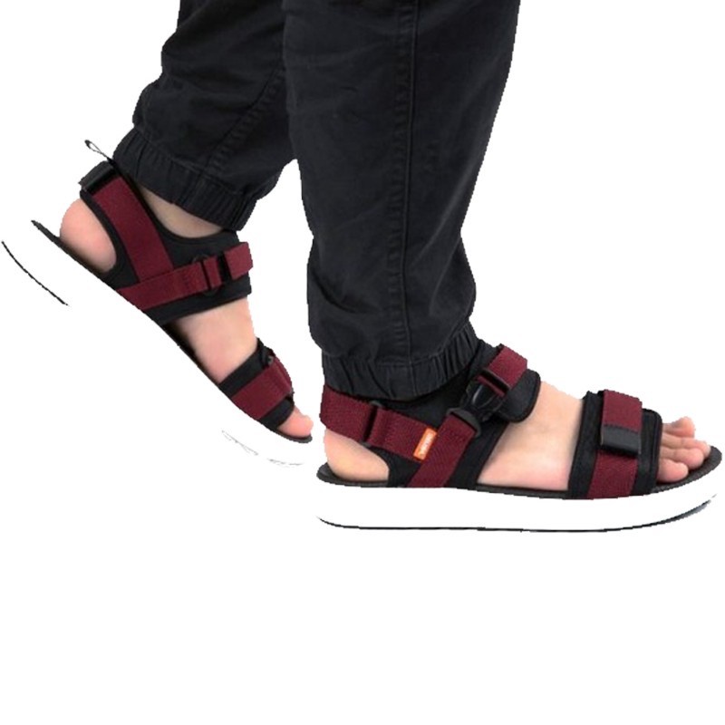 GIÀY SANDAL VENTO CHÍNH HÃNG NB01-ĐỎ GHI [ẢNH THẬT - Full size 35-44]  [GIÀY SANDAL NAM NỮ]