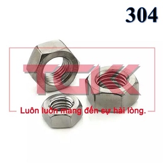 Đai ốc inox 304 (M1.4-M8) (Túi 10)
