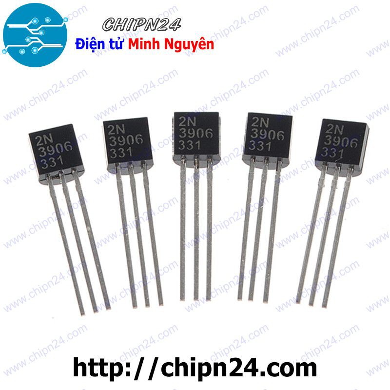 [25 CON] Transistor 2N3906 TO-92 PNP 200mA 40V (N3906 3906)