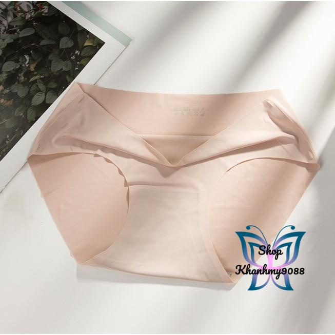 Combo 3 Quần lót nữ đúc su không viền thun lạnh màu ngẫu nhiên CBQL01