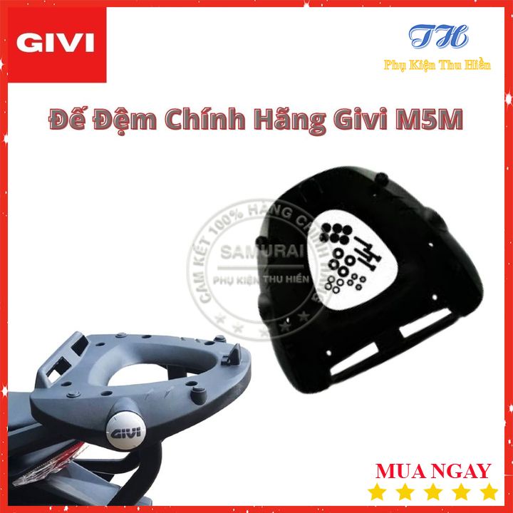 Đế Đệm Chính Hãng Givi M5M Monolock Plate Chịu Lực Cao Gắn Xe Máy Và Moto