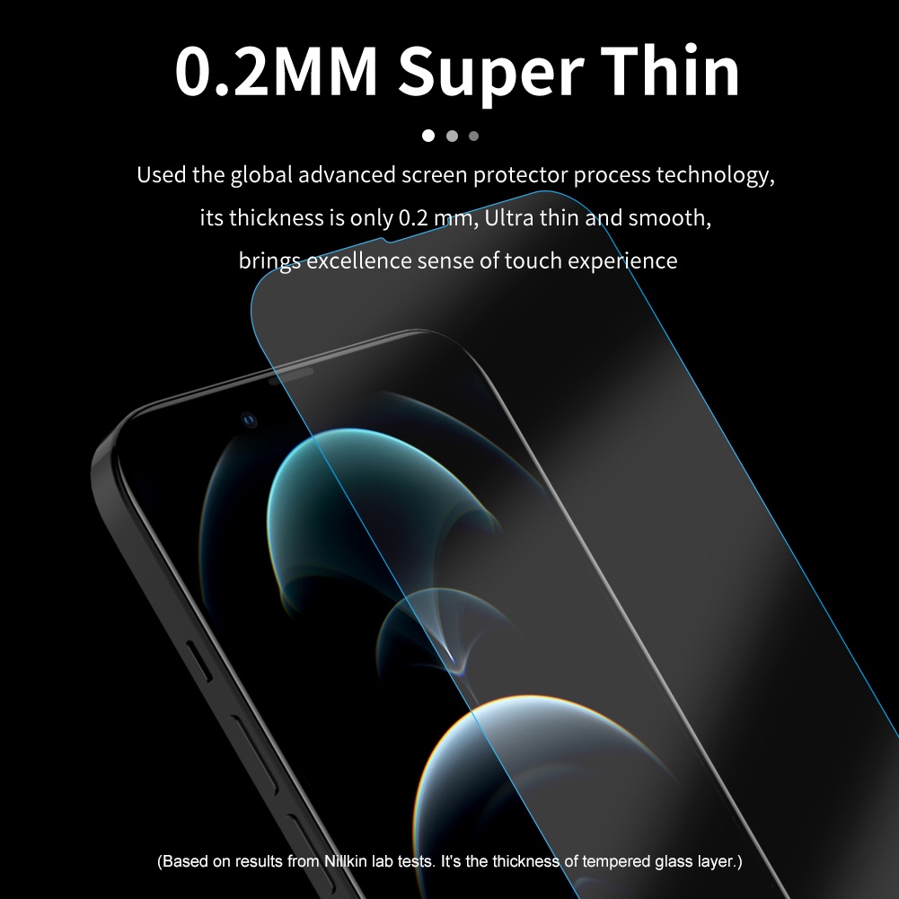 Kính cường lực Nillkin H+ Pro 9H toàn màn hình trong suốt 2.5D chống nổ cho iPhone 13 Pro Max / 13 Pro / 13 Mini 