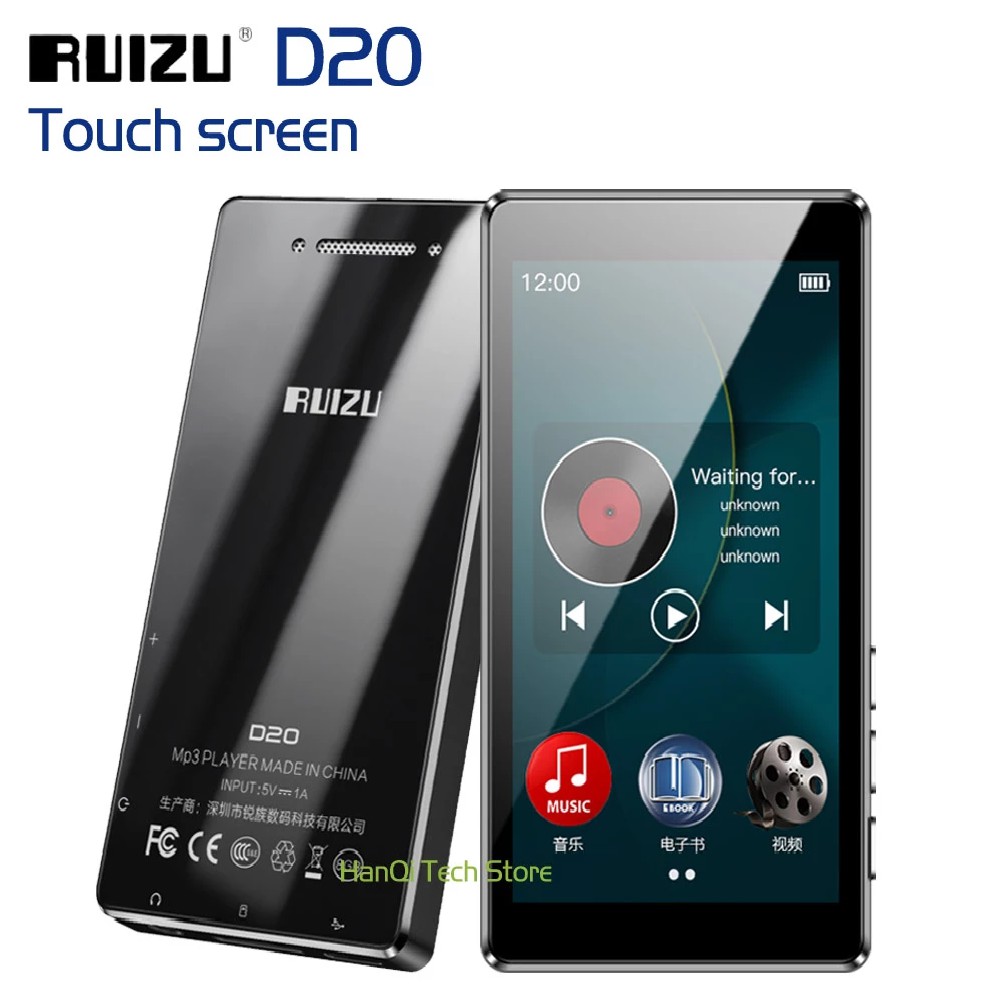 [BẢO HÀNH 1 ĐỔI 1] MÁY NGHE NHẠC XEM PHIM LOSSLESS MP3 MP4 MÀN HÌNH CẢM ỨNG RUIZU D20 BỘ NHỚ 8GB PHIÊN BẢN MỚI NHẤT 2020