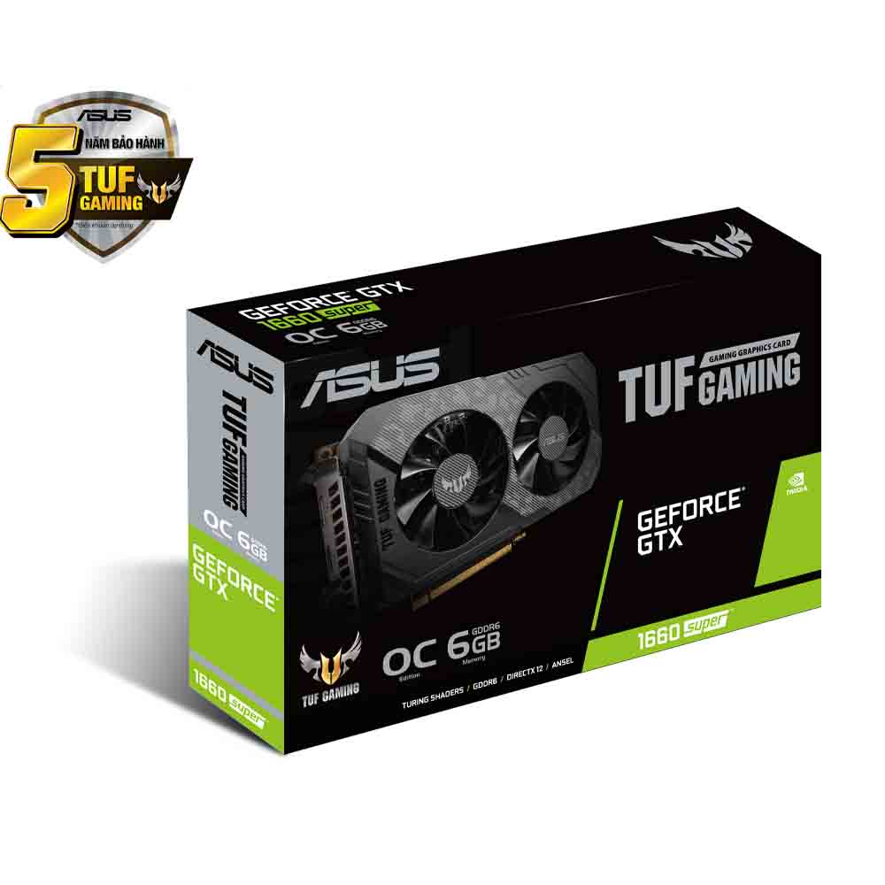 Card màn hình ASUS TUF GTX 1660 Super-O6G GAMING - 1600s