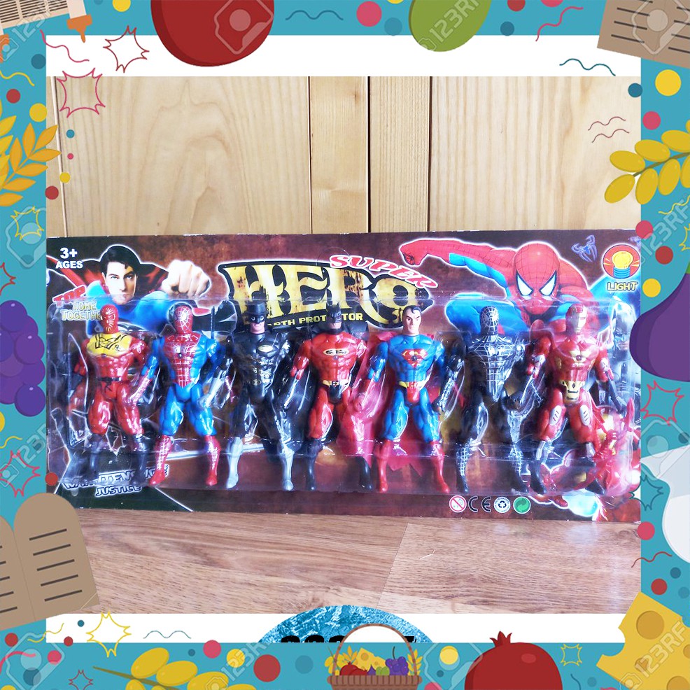 [SIÊU RẺ] [SIÊU HOT] BỘ 7 SIÊU ANH HÙNG CÓ ĐÈN