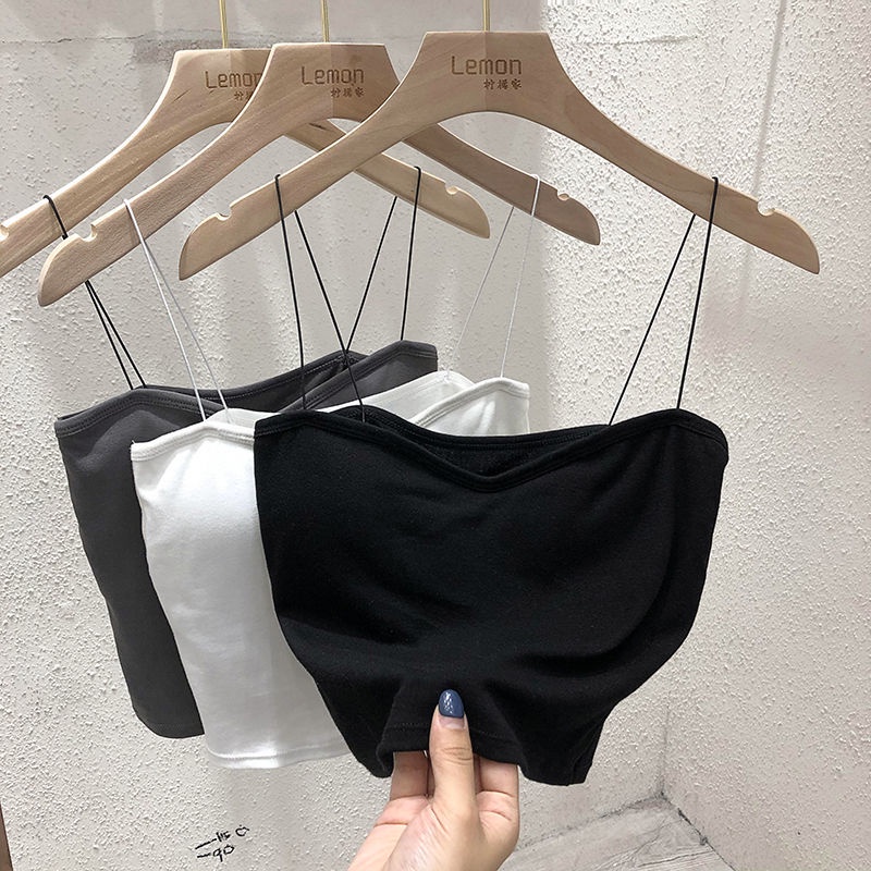 Áo Vest Trơn Màu 162431 Áo Hai Dây Màu Trơn Đơn Giản Dễ Thương Quyến Rũ