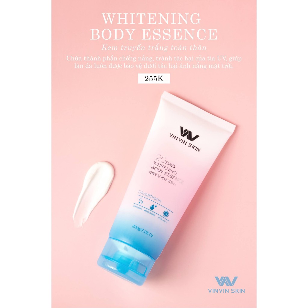 Kem Body truyền trắng [Whitening Body Essence] - VinVin Skin