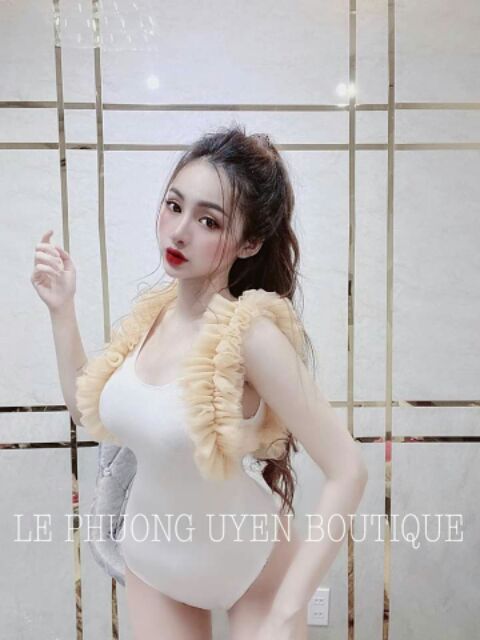 Bodysuit Thun Phối Tay Lưới Phồng cực xinh (kèm ảnh thật) | BigBuy360 - bigbuy360.vn