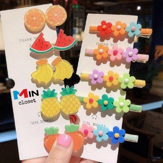 SET 2 Kẹp tóc 💖 𝑭?𝑬𝑬𝑺𝑯𝑰𝑷 💖 Kẹp tóc hoa quả siêu dễ thương