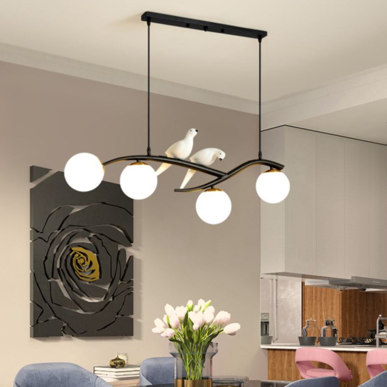 Đèn thả bàn ăn hiện đại BOUGIE MOVA trang trí không gian nội thất nổi bật, đẹp mắt - Tặng kèm bóng Led cao cấp