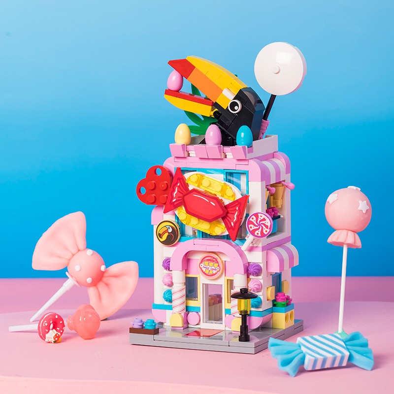 Bộ Đồ Chơi Lắp Ráp Đường Phố Pinqi 56001-04 Cho Bé