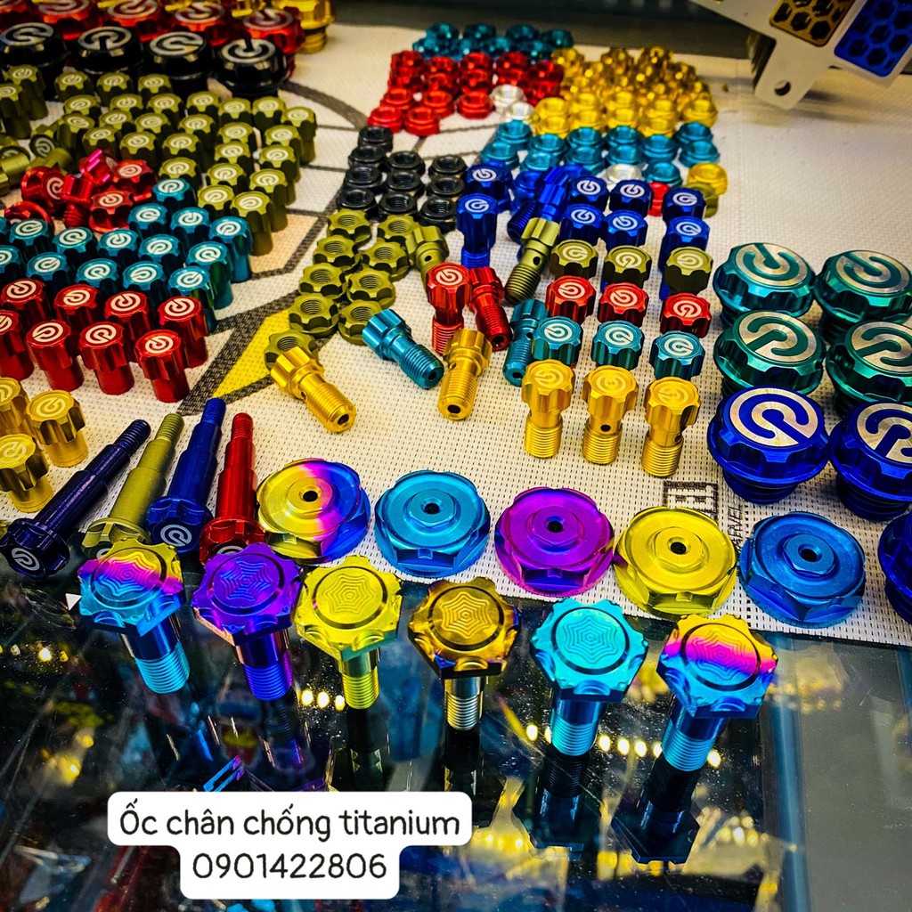 Ốc chân chống titanium gr5