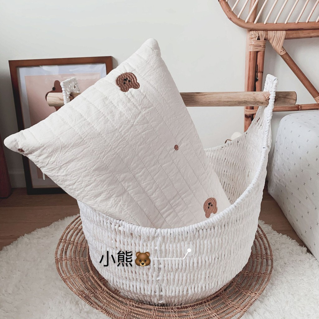 Vỏ gối quilted cotton Korea baby