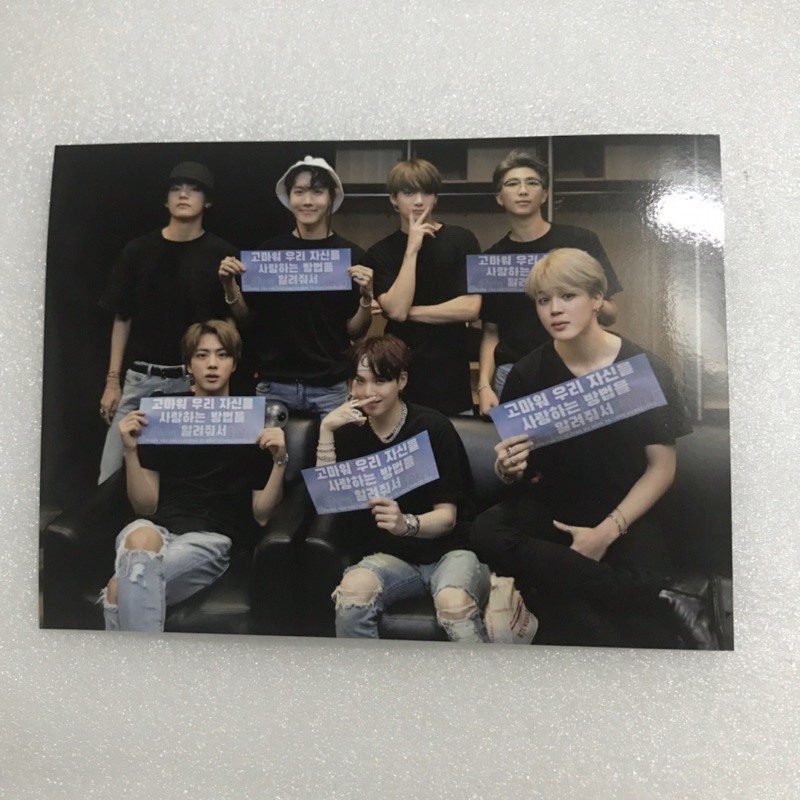 Poscard BTS DVD NY ( ảnh cỡ A5 )