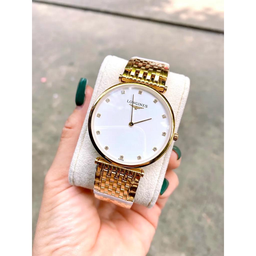 Đồng hồ nam dây kim loại L0ngines size 40mm, saphia - LG40