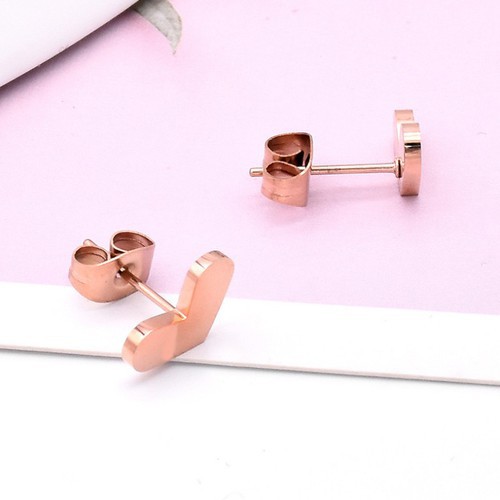 Bông Tai Trái Tim Titan Ko Đen TT 3160