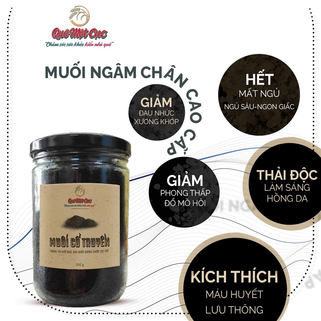 COMBO HẾT ĐAU NHỨC MỎI XƯƠNG KHỚP SƯNG PHÙ TỪ GỪNG GIÓ, MUỐI THẢO DƯỢC NGÂM CHÂN - QUÊ MỘT CỤC - (HANDMADE)