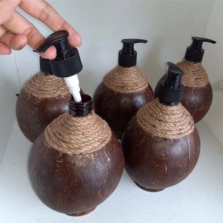 Bình Gáo dừa 300ml đựng dầu gội YESCOCO XƯỞNG SX