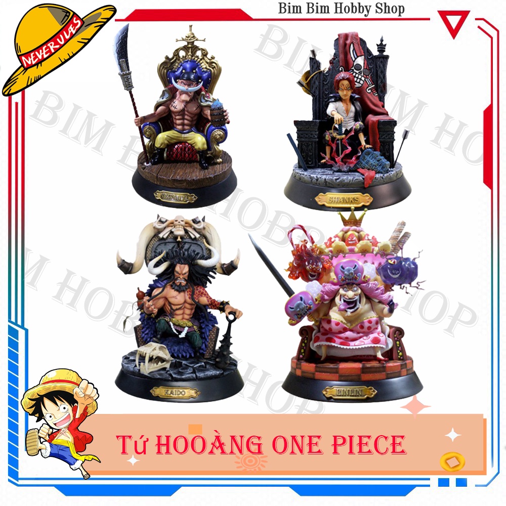 Mô hình figurre One Piece: tứ hoàng Râu Trắng - Bigmom - Kaido - Shanks