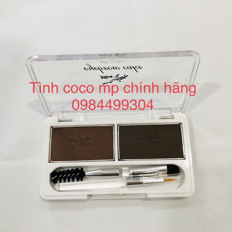 Bột Kẻ Chân Mày 2 Ngăn MIRA EYEBROW CAKE số 01