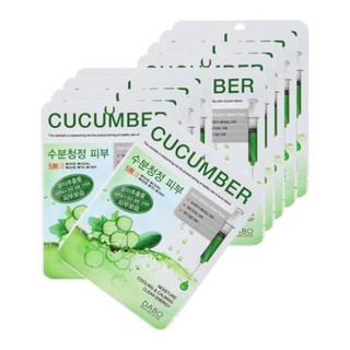 Combo 10 mặt nạ cao cấp Hàn Quốc DABO - dưa leo