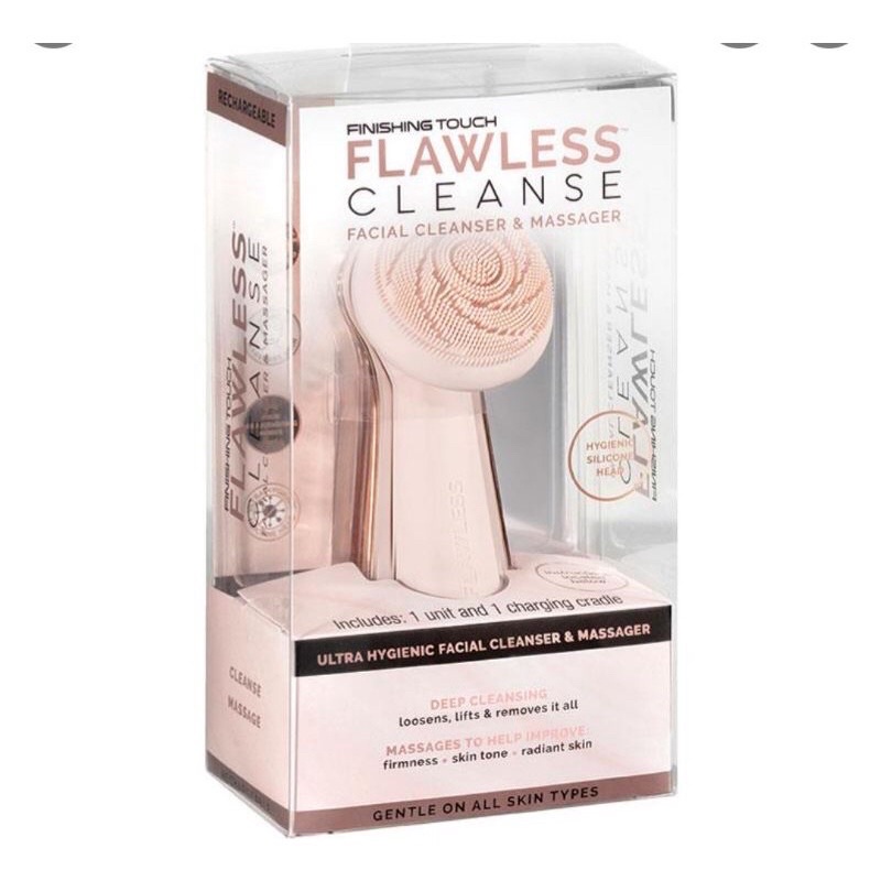 Máy rửa mặt massage Silicone Finishing Touch Flawless cleanse với công nghệ cao của Mỹ