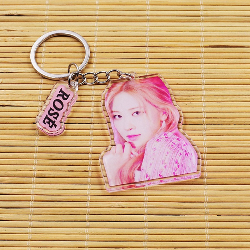 Móc khóa acrylic mặt hình thành viên nhóm nhạc Hàn Quốc Blackpink
