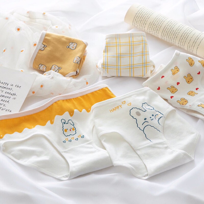 [ HÀNG MỚI VỀ ] Set 5 Quần Chip Cotton - Co Dãn Thoải Mái - Dễ Dàng Vệ Sinh Giặt Giũ - Kháng Khuẩn - Có Thể Làm Quà Tặng