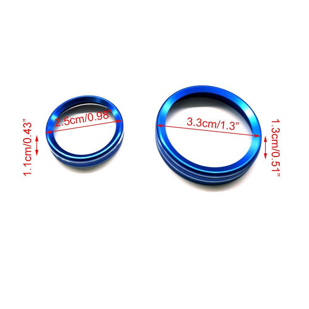 Bộ 6 Vòng Hợp Kim Nhôm Trang Trí Nút Điều Chỉnh Âm Lượng Xe Hơi Ford F150