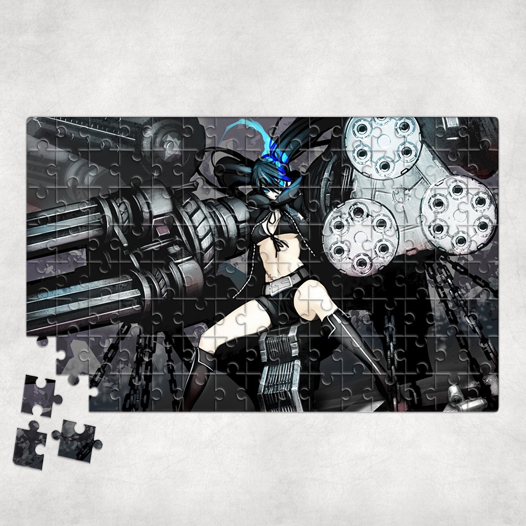 Tranh ghép hình BLACK ROCK SHOOTER - Mẫu 2 - Nhận in theo yêu cầu