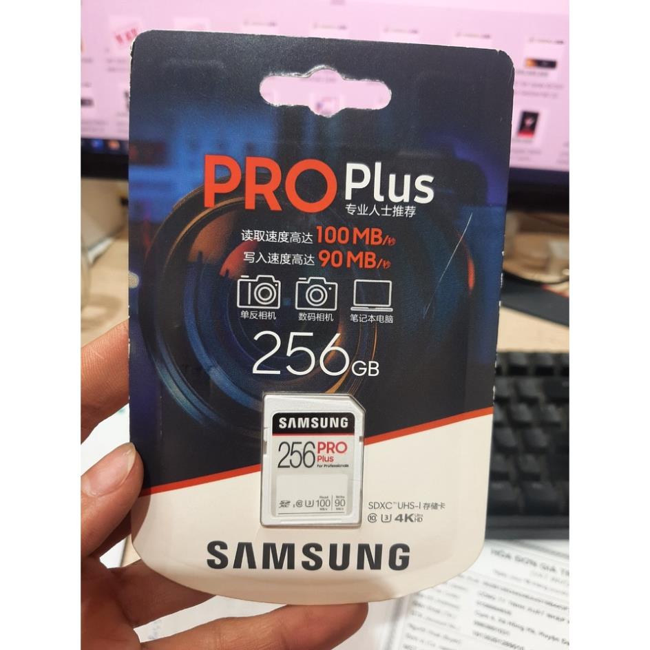 Thẻ Nhớ SDXC 32GB 64GB 128GB 256GB Samsung PRO Plus Class10 U3 (Đọc 100MB/s) - BH 5 Năm