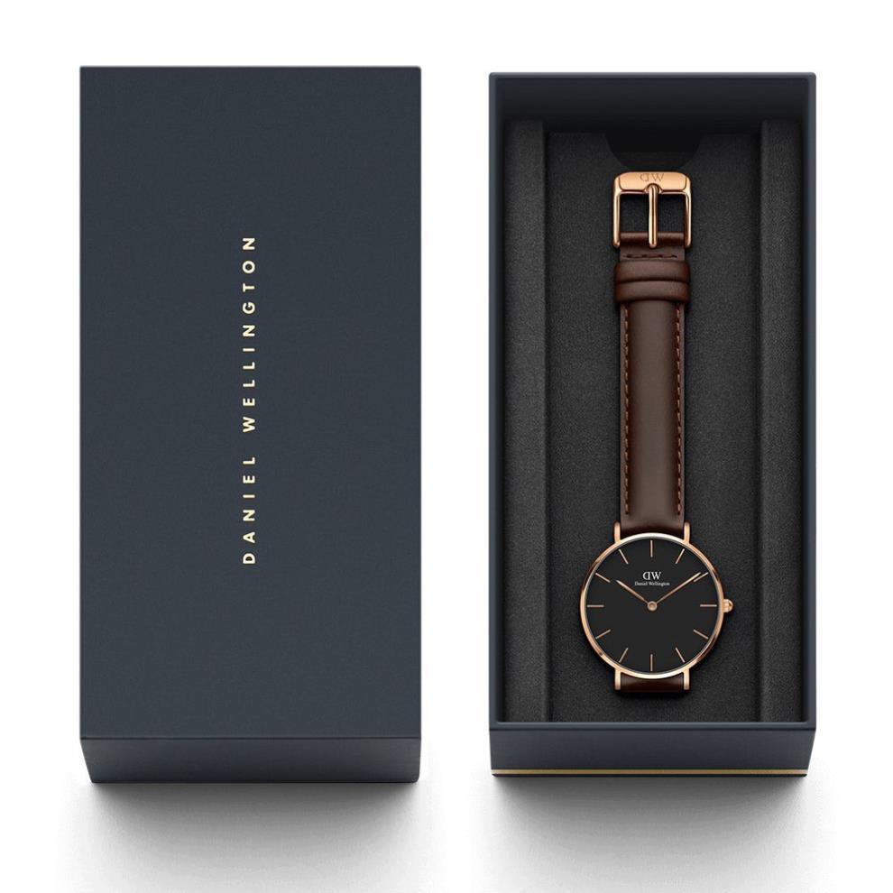 [Chính hãng] Đồng hồ DW Nam Nữ Daniel Wellington Classic Petite Bristol Black 28mm - Rose Gold