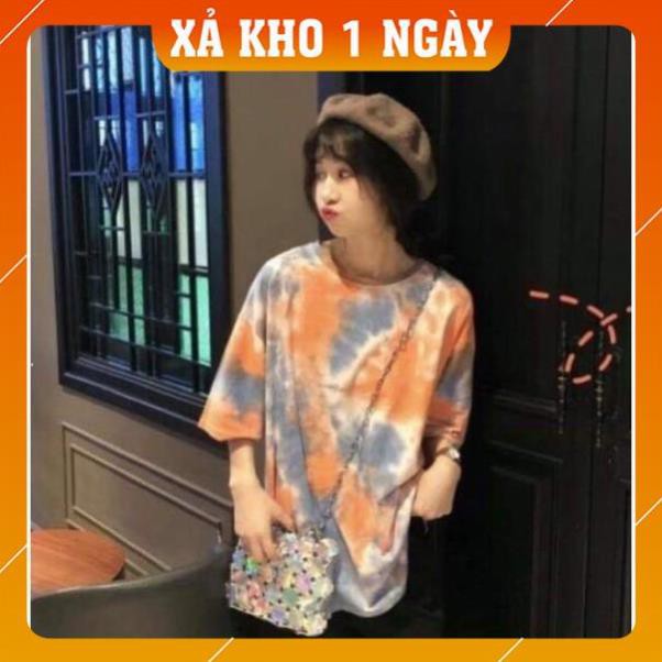 [Mã WARN20 giảm 20k đơn 150k] [HOT TREND] Áo Thun Nữ, Áo Thun Nữ Form Rộng, Áo Phông Tay Lỡ Loang 2 Màu | BigBuy360 - bigbuy360.vn