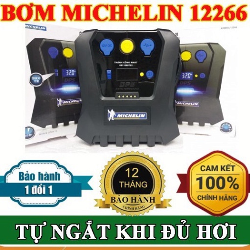 Bơm lốp Michelin 12266 - Bơm lốp tự ngắt 12v - ĐẲNG CẤP SỐ 1