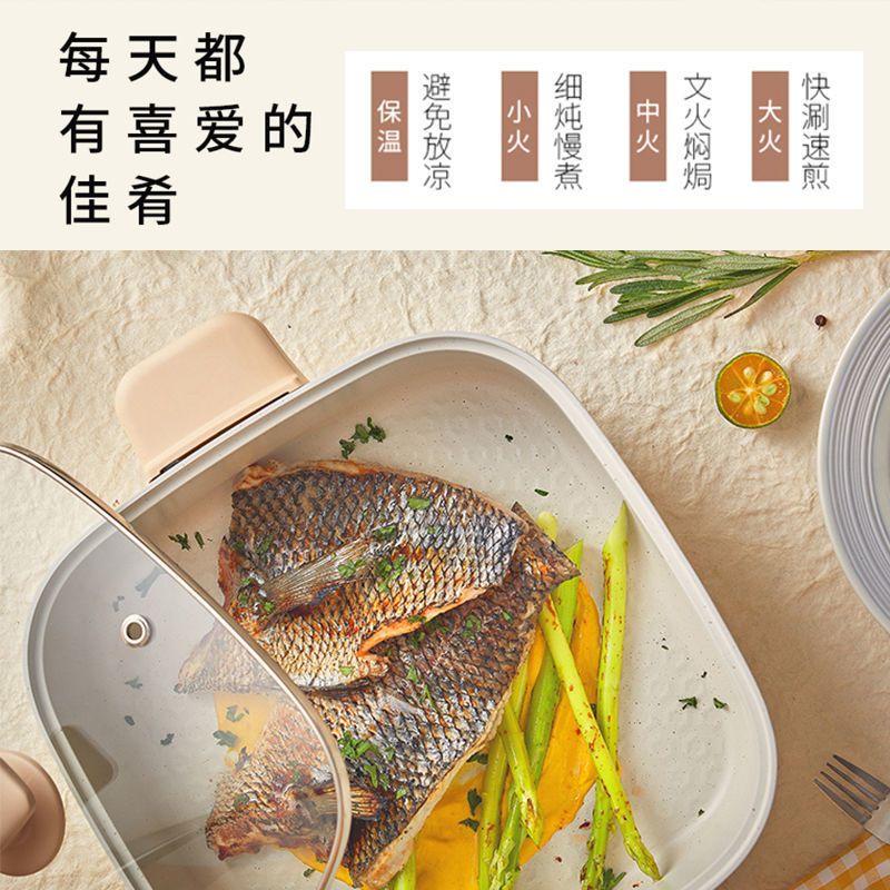 ㊗️NỒI LẨU CHỐNG DÍNH ĐA CHỨC NĂNG DUNG TÍCH LỚN CHÍNH HÃNG BEAR DHG-C40M1 BẢO HÀNH 6 THÁNG