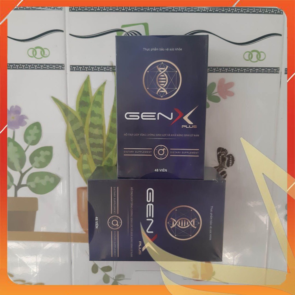 VIÊN SINH LÝ GEN X PLUS - Chính Hãng Hộp 48 Viên Phiên Bản Mới - Khẳng Định Bản Lĩnh Tột Đỉnh Thăng Hoa - [CÓ CHE TÊN]