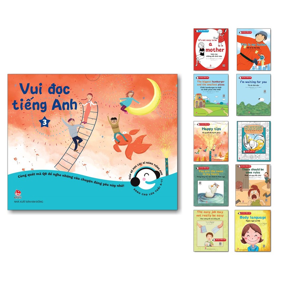 Sách - Vui Đọc Tiếng Anh - Giúp Bé Học Các Kĩ Năng Tiếng Anh - Dành cho lứa tuổi 9 -  11 (Boxset 10 Cuốn)