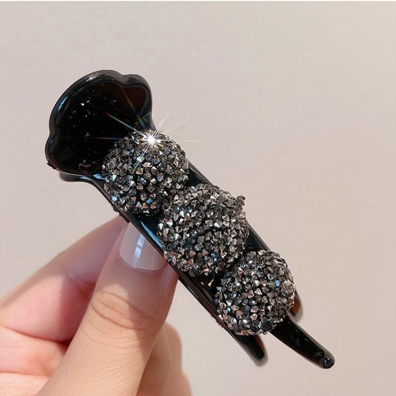 Kẹp càng cua búi tóc, kẹp tóc đuôi ngựa đính đá thời trang nữ tính Mely T17