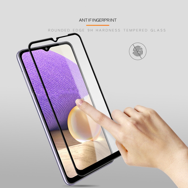 Cường lực Samsung A70 , A71 , A72 full màn hình 9H , bảo vệ màn hình bị trầy xước - Tặng giấy lau màn hìn