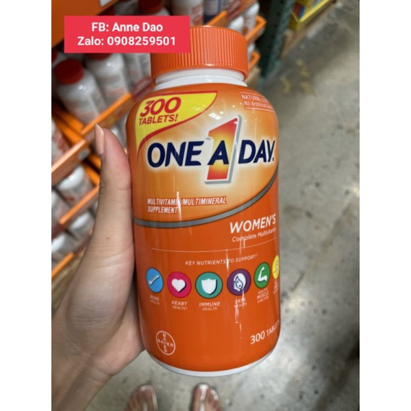 Viên uống One a Day Women's Complete Multivitamin 300 viên của Mỹ