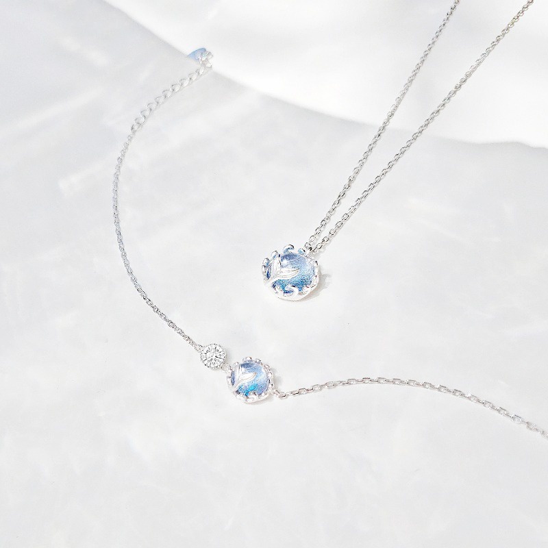 Dây chuyền chuỗi xích thiết kế đuôi nàng tiên cá phong cách mới thời trang dành cho nữ