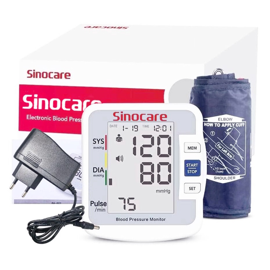 Máy đo huyết áp Sinocare Sinoheart BA-801 Công nghệ Đức ( Phiên bản giọng nói Tiếng Việt )